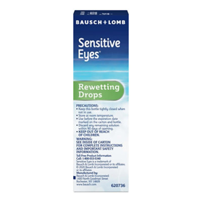 Sensitive Eyes Rewetting Drops for Soft Contact Lenses Hydrating and Soothing - 0.5 Fl. Oz. - Image 3