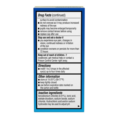 Advanced Eye Relief Maximum Redness Lubricant Eye Drops Dry Eye & Redness Reliever - 0.5 Fl. Oz. - Image 3