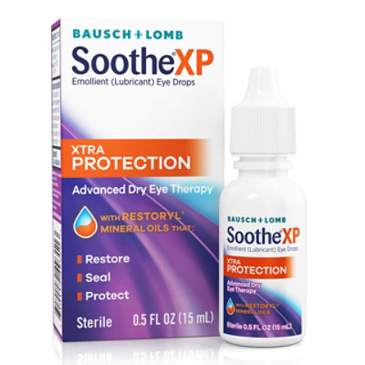 Soothe XP Eye Drops for Dry Eyes Xtra Protection Sterile Lubricating Eye Drops - 0.5 Fl. Oz. - Image 1