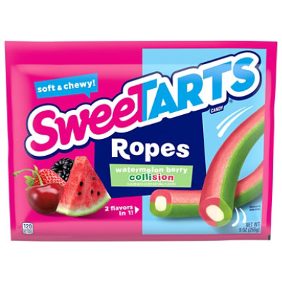 Sweetarts Watermelon Berry Collision Ropes Candy - 9 oz.