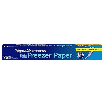 Reynolds Kitchens Freezer Paper Plastic Coated 75 Square Feet - Each - Image 1
