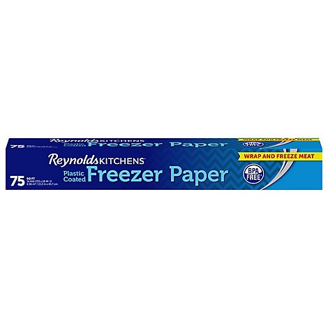 Reynolds Kitchens Freezer Paper Plastic Coated 75 Square Feet - Each