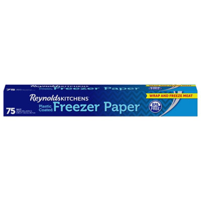 Reynolds Kitchens Freezer Paper Plastic Coated 75 Square Feet - Each