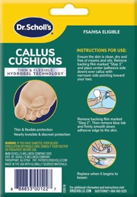 Dr Scholls Callus Cushions Duragel Technology - 5 Count - Image 4