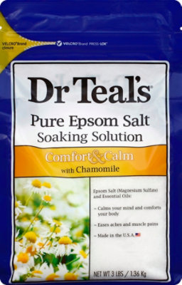 Dr Teals Soaking Solution Epsom Salt Pure Comfort & Calm with Chamomile - 3 Lb - Image 2