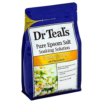 Dr Teals Soaking Solution Epsom Salt Pure Comfort & Calm with Chamomile - 3 Lb - Image 1