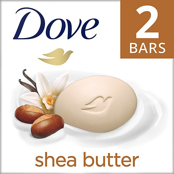 Dove Beauty Bar Shea Butter Gentle Skin Cleanser - 3.75 Oz