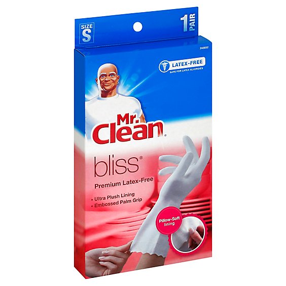 Mr. Clean Gloves Bliss Latex Small - Each