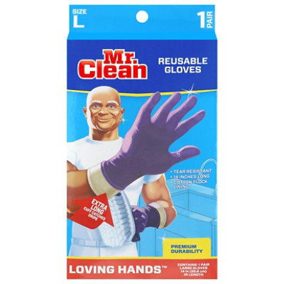 Mr. Clean Loving Hands Glove Super Premium Extra Long Large - Each - Image 3