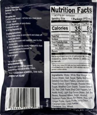 Blue Dragon Sauce Stir Fry General Tao - 3.9 Fl. Oz. - Image 6