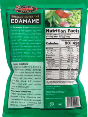 Seapoint Farms Edamame Shelled - 12 Oz - Image 6