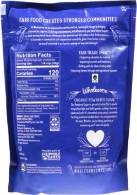 Wholesome Sugar Powedered Organic Bag - 16 Oz - Image 6