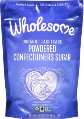 Wholesome Sugar Powedered Organic Bag - 16 Oz - Image 2