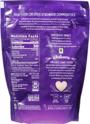 Wholesome Organic Cane Sugar Bag - 32 Oz - Image 6