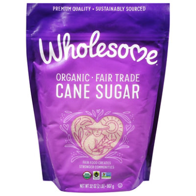 Wholesome Organic Cane Sugar Bag - 32 Oz - Image 1