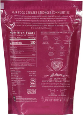 Wholesome Organic Sugar Light Brown - 24 Oz - Image 5