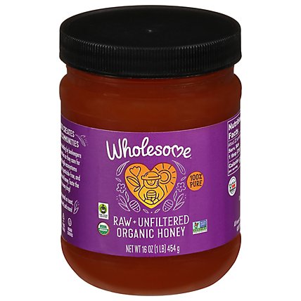 Wholesome Sweeteners Honey Raw Organic - 16 Oz - Image 3