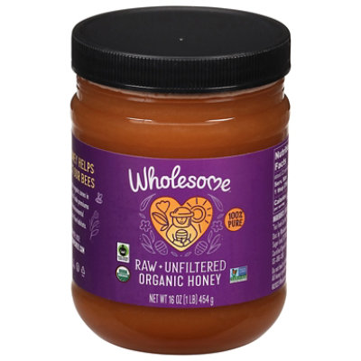 Wholesome Sweeteners Honey Raw Organic - 16 Oz - Image 2