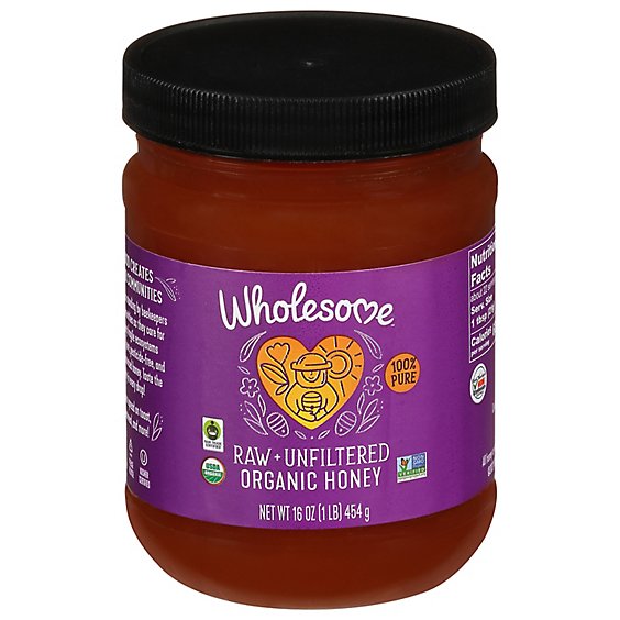 Wholesome Sweeteners Honey Raw Organic - 16 Oz