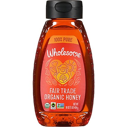 Wholesome Sweeteners Honey Organic - 16 Oz - Image 2