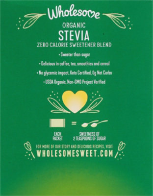 Wholesome Stevia Organic - 35 Count - Image 6