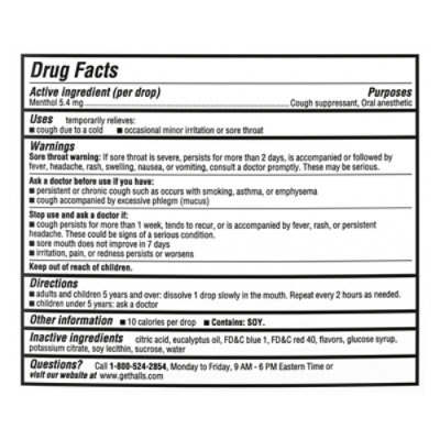 Halls Cough Drops Menthol Lyptus - 80 Count - Image 4