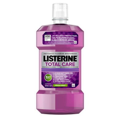 LISTERINE Mouthwash Anticavity Total Care Fresh Mint - 500 Ml