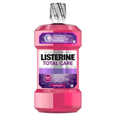 LISTERINE Mouthwash Anticavity Total Care Cinnamint - 1 Liter
