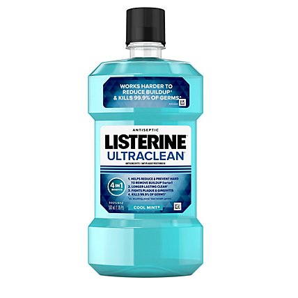 LISTERINE Ultraclean Mouthwash Antiseptic Cool Mint - 500 Ml - Image 2