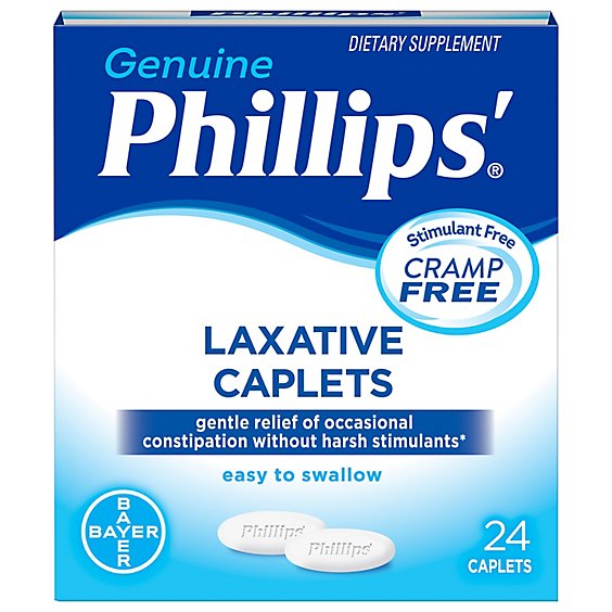 Phillips Caplets Laxative Cramp Free - 24 Count
