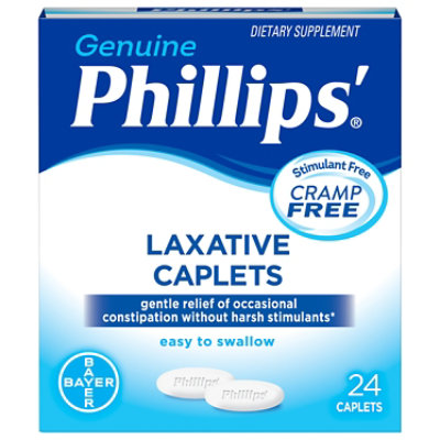 Phillips Caplets Laxative Cramp Free - 24 Count
