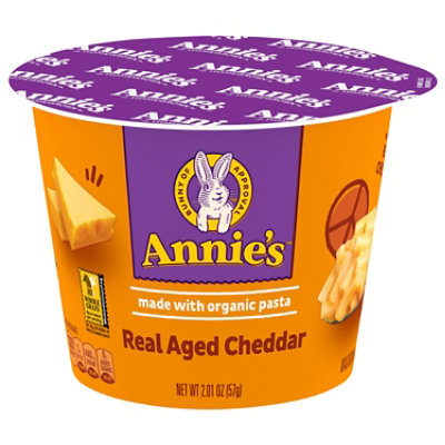 Annies Homegrown Macaroni & Cheese Real Aged Cheddar Cup - 2.01 Oz - Image 1