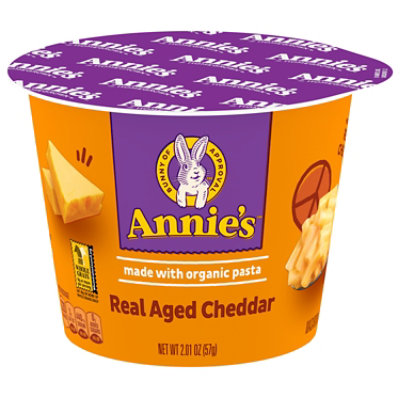 Annies Homegrown Macaroni & Cheese Real Aged Cheddar Cup - 2.01 Oz - Image 1