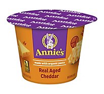 Annies Homegrown Macaroni & Cheese Real Aged Cheddar Cup - 2.01 Oz