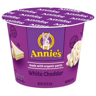 Annies Homegrown Macaroni & Cheese White Cheddar Cup - 2.01 Oz - Image 1