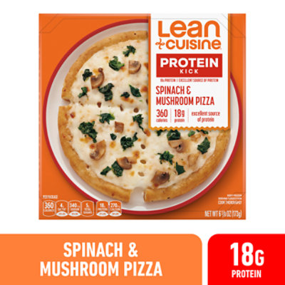 LEAN CUISINE Protein Kick Spinach And Mushroom Frozen Pizza - 6.125 Oz - Image 1