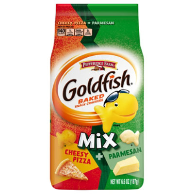 Pepperidge Farm Goldfish Mix Cheesy Pizza And Parmesan