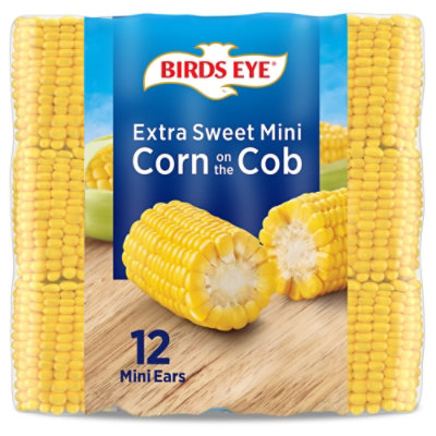 Birds Eye Corn on the Cob Sweet Mini Little Ears - 12 Count