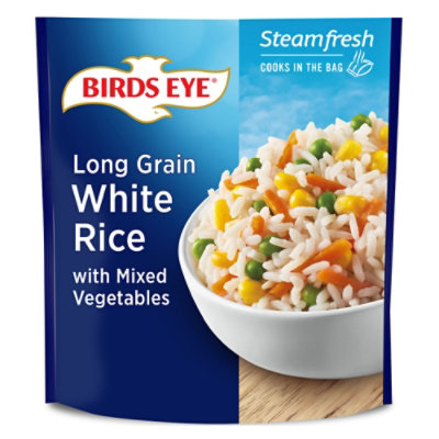 Birds Eye Steamfresh Selects Rice White Long Grain With Mixed Vegetables - 10 Oz