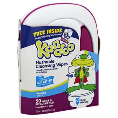 sensitive flushable wipes