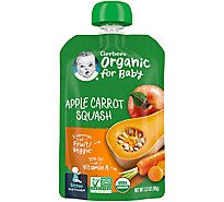 Gerber 2nd Foods Organic Apple Carrot Squash Baby Food Pouch - 3.5 Oz