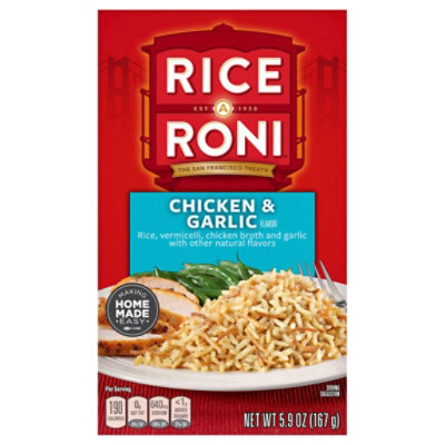 Rice-A-Roni Rice Chicken & Garlic Flavor Box - 5.9 Oz - Image 3