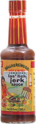 Walkerswood Sauce Jerk Las Lick Jamaican Hot & Spicy  - 6 Fl. Oz. - Image 2