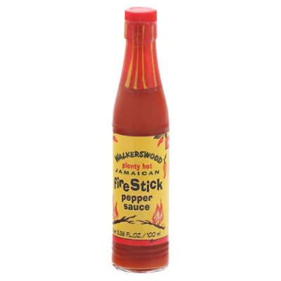 Walkerswood Sauce Pepper Jamaican Fire Stick Plenty Hot - 3.38 Fl. Oz. - Image 1