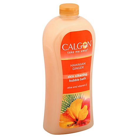 Calgon Bubble Bath Skin Silkening Hawaiian Ginger - 30 Oz