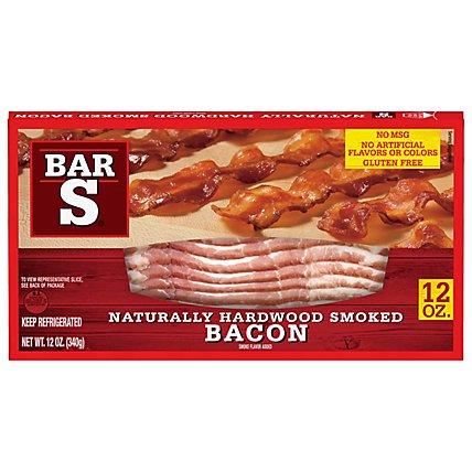 Bar-S Bacon Smoked Sliced - 12 Oz - Image 1