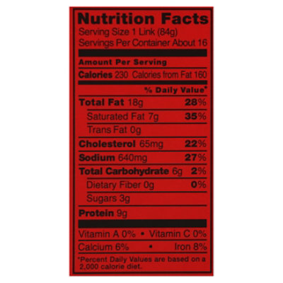 Bar-S Sausage Hot Links - 48 Oz - Image 4