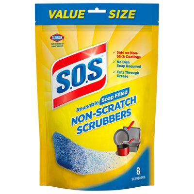 S.O.S. Nonscratch Soap Pads - 8 Count