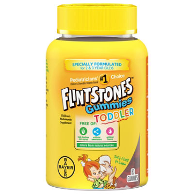 Flintstones Childrens Multivitamins Supplement Gummies Toddler - 80 Count