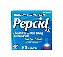 Pepcid Ac Acid Reducer Tablets Original Strength 10 mg - 90 Count